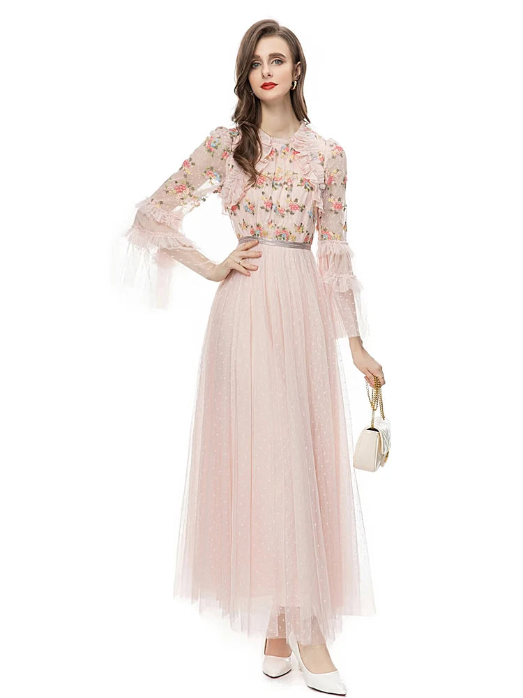 DRESS STYLE - SY1529-maxi dress-onlinemarkat-Pink-M - US 6-onlinemarkat