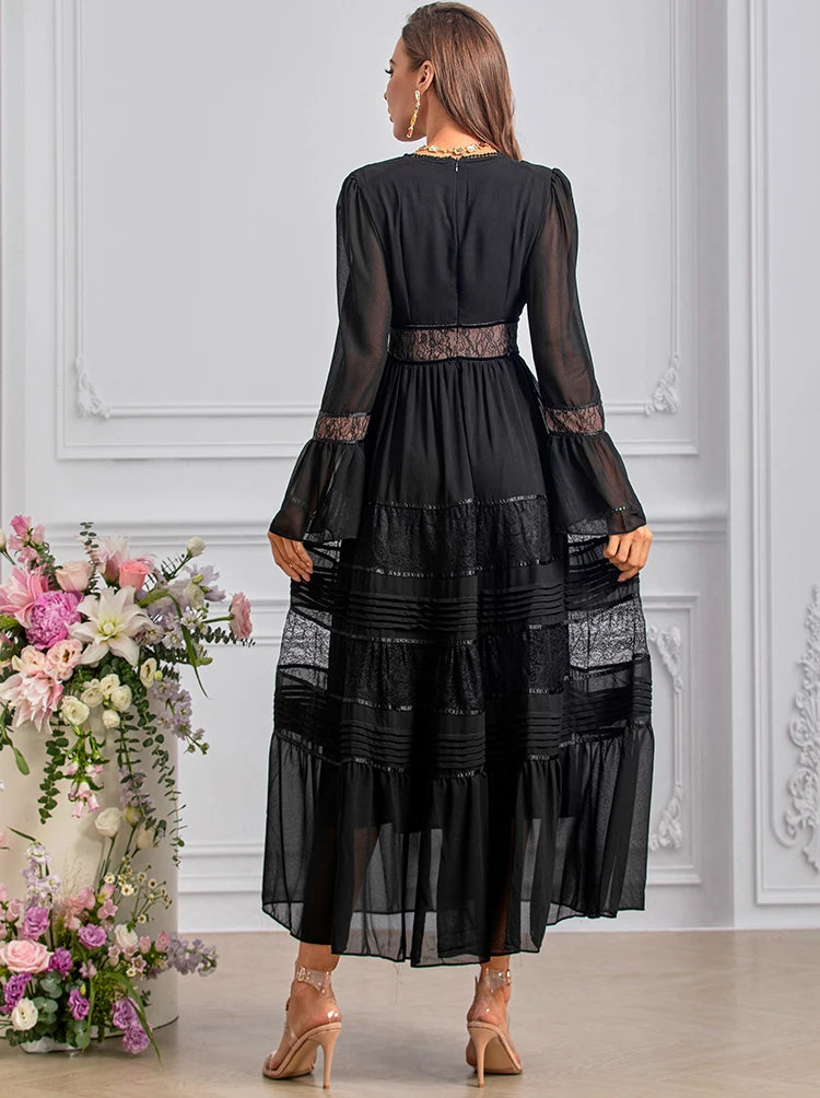 DRESS STYLE - SY1450-maxi dress-onlinemarkat-black-XS - US 2-onlinemarkat