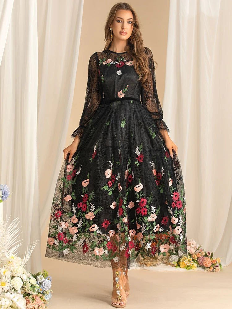 DRESS STYLE - SY1591-maxi dress-onlinemarkat-black-XS - US 2-onlinemarkat