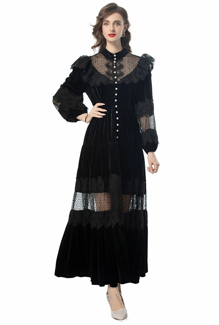 DRESS STYLE - SY1133-maxi dress-onlinemarkat-black-XS - US 2-onlinemarkat