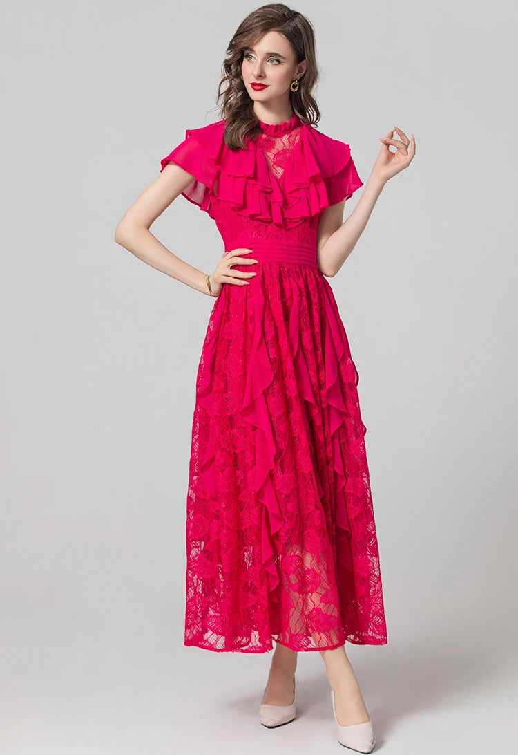 DRESS STYLE - SY1099-maxi dress-onlinemarkat-Red-XS - US 2-onlinemarkat
