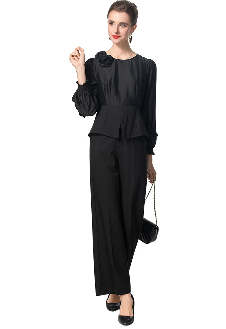 SUIT STYLE - SY1572-Suits and Sets-onlinemarkat-Black-XS - US 2-onlinemarkat