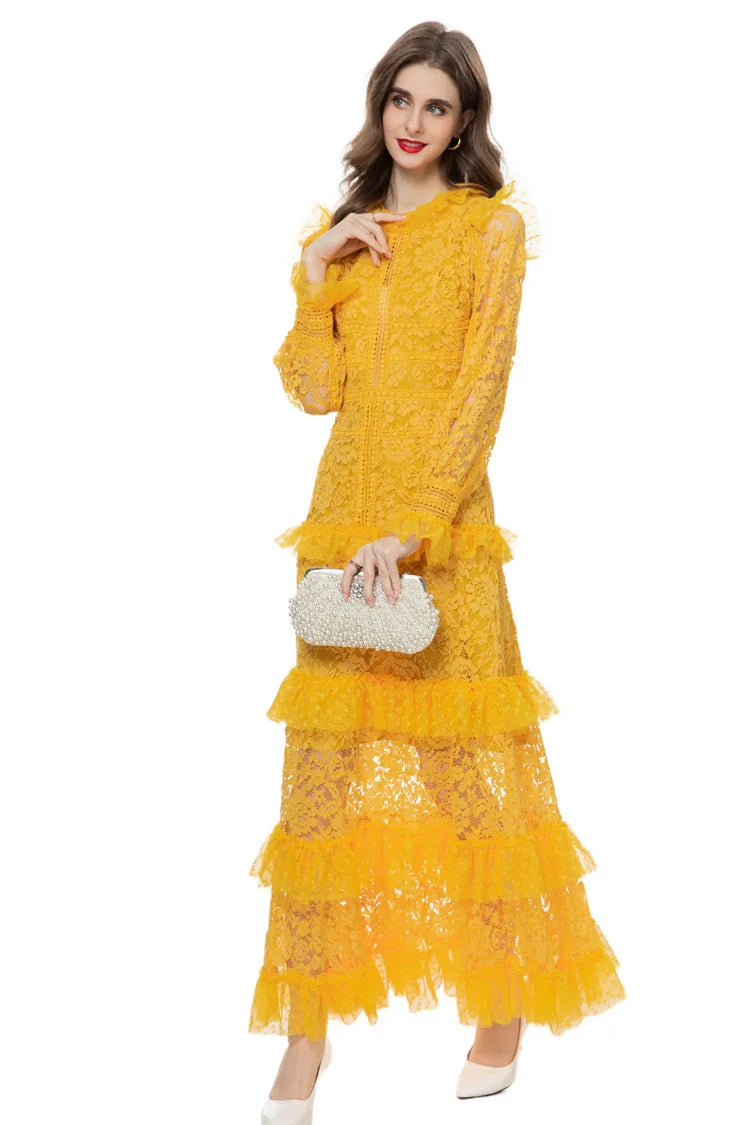 DRESS STYLE - SY937-maxi dress-onlinemarkat-Yellow-XS - US 2-onlinemarkat