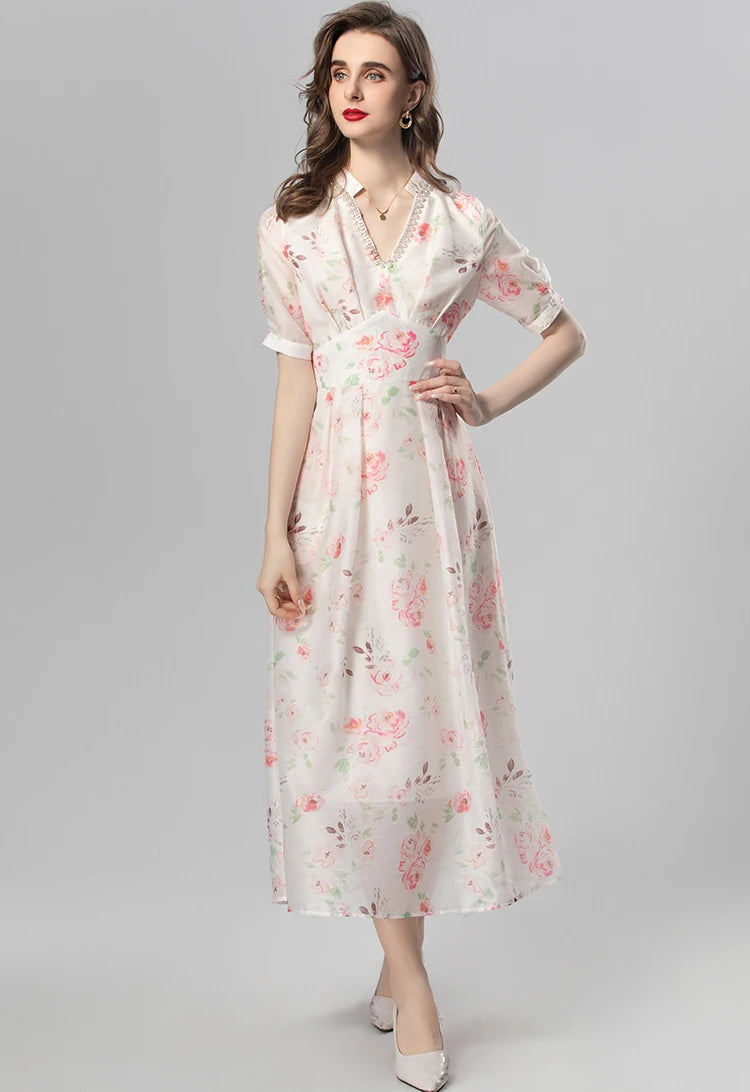 DRESS STYLE - SY1096-Midi Dress-onlinemarkat-Mixed Color-XS - US 2-onlinemarkat