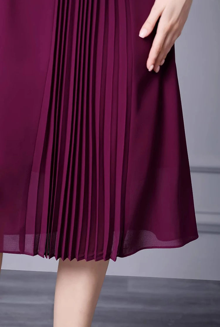 DRESS STYLE - SY1156-Midi Dress-onlinemarkat-purple-XS - US 2-onlinemarkat