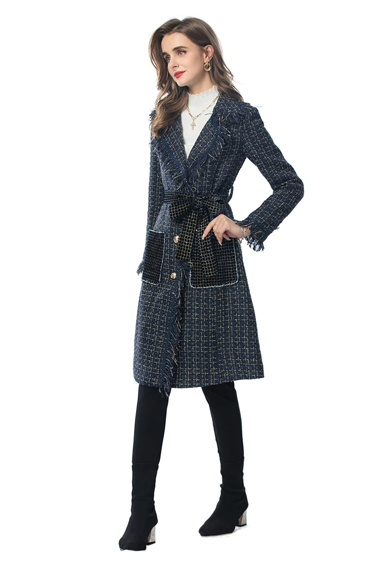 COAT STYLE - SY1404-jacket-onlinemarkat-Blue-XS - US 2-onlinemarkat