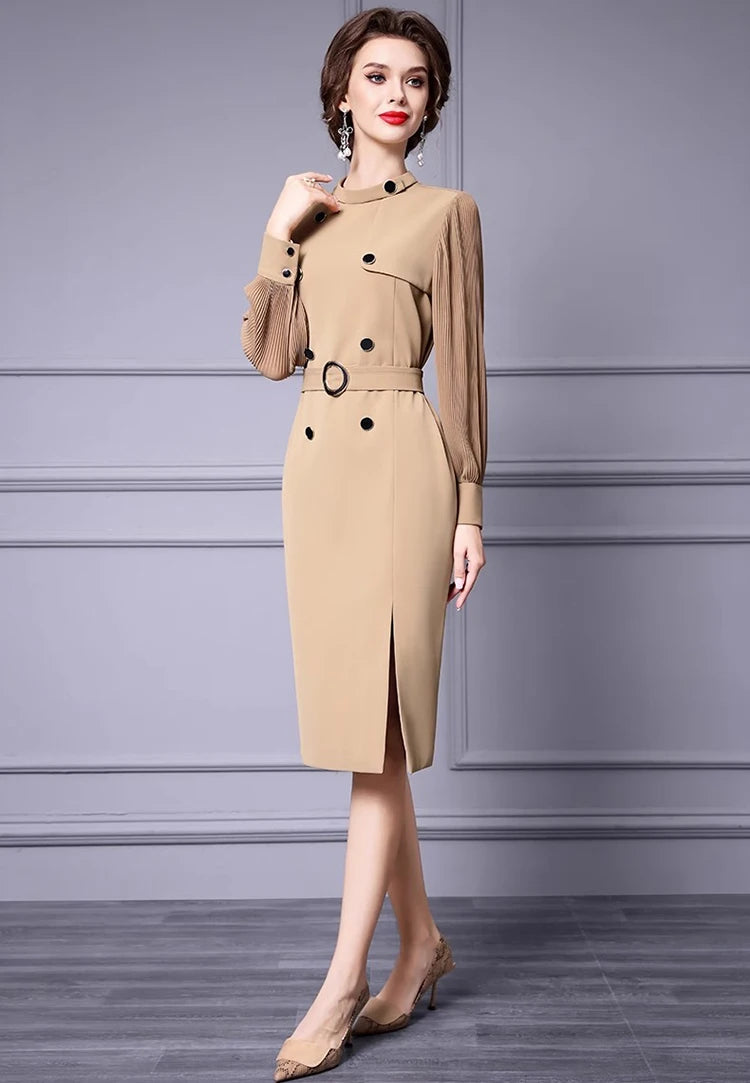 DRESS STYLE - SY1395-short dress-onlinemarkat-Champagne-S - US 4-onlinemarkat