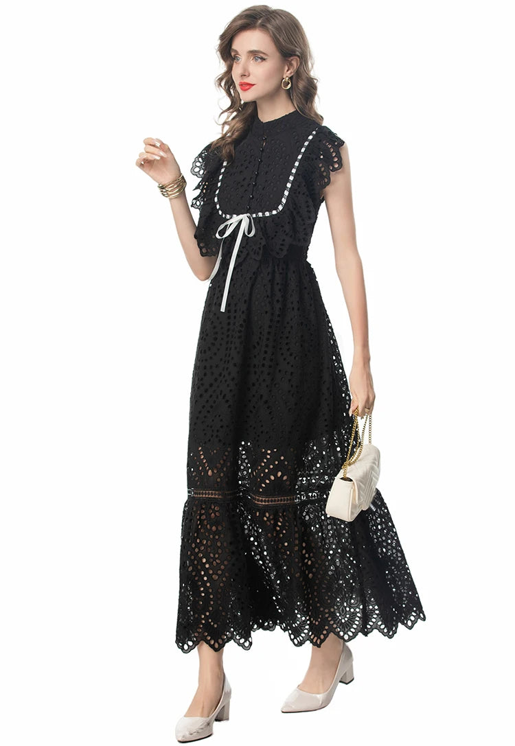 DRESS STYLE - SY1303-maxi dress-onlinemarkat-Black-XS - US 2-onlinemarkat