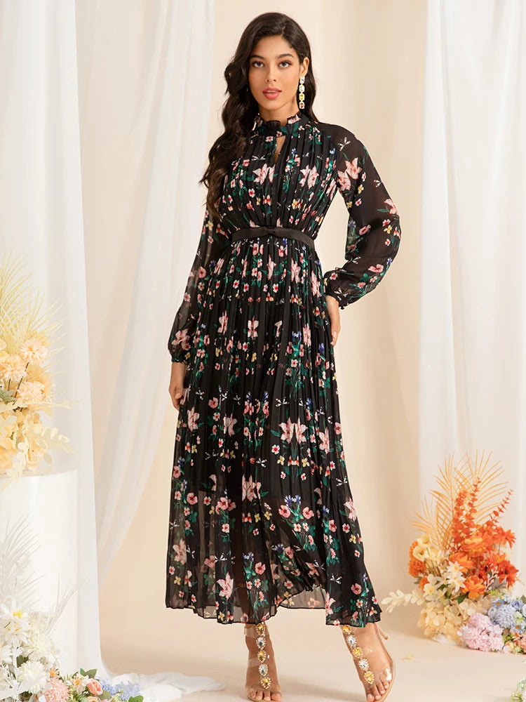 DRESS STYLE - SY1490-maxi dress-onlinemarkat-black-XS - US 2-onlinemarkat