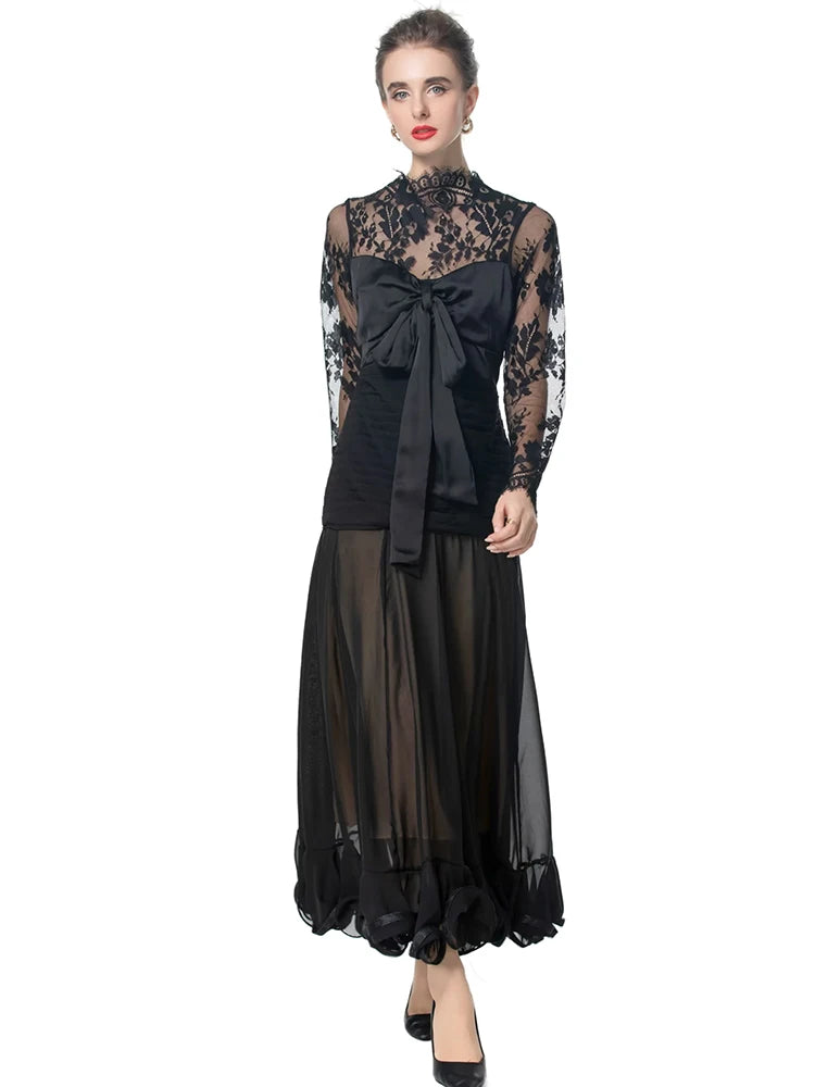 DRESS STYLE - SY1776-maxi dress-onlinemarkat-XS - US 2-black-onlinemarkat