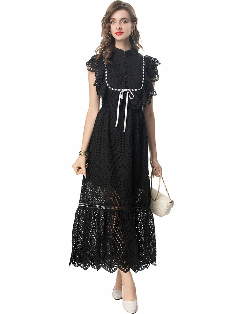 DRESS STYLE - SY1303-maxi dress-onlinemarkat-Black-XS - US 2-onlinemarkat