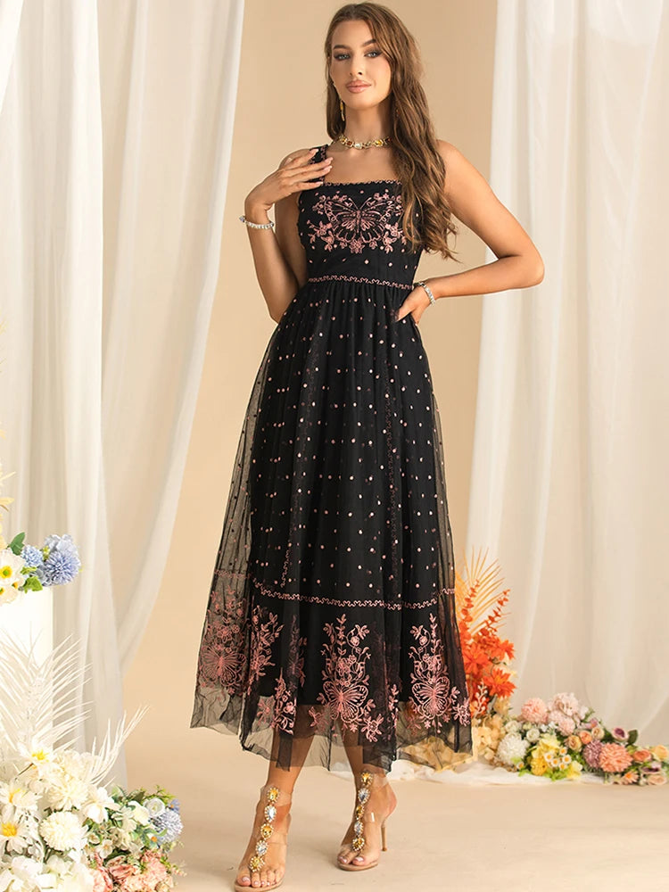 DRESS STYLE - SY1596-maxi dress-onlinemarkat-black-XS - US 2-onlinemarkat