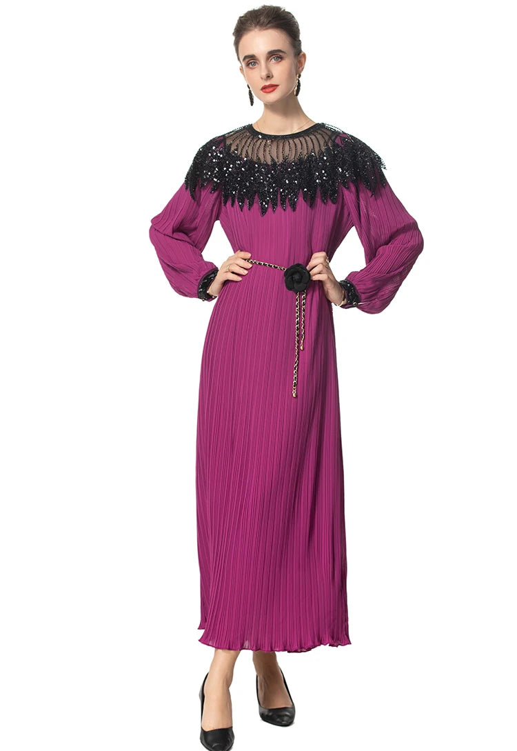 DRESS STYLE - SY1668-maxi dress-onlinemarkat-Claret-S - US 4-onlinemarkat