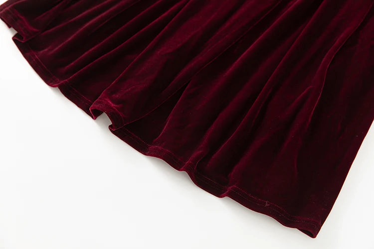 DRESS STYLE - SY1675-Midi Dress-onlinemarkat-Claret-XS - US 2-onlinemarkat