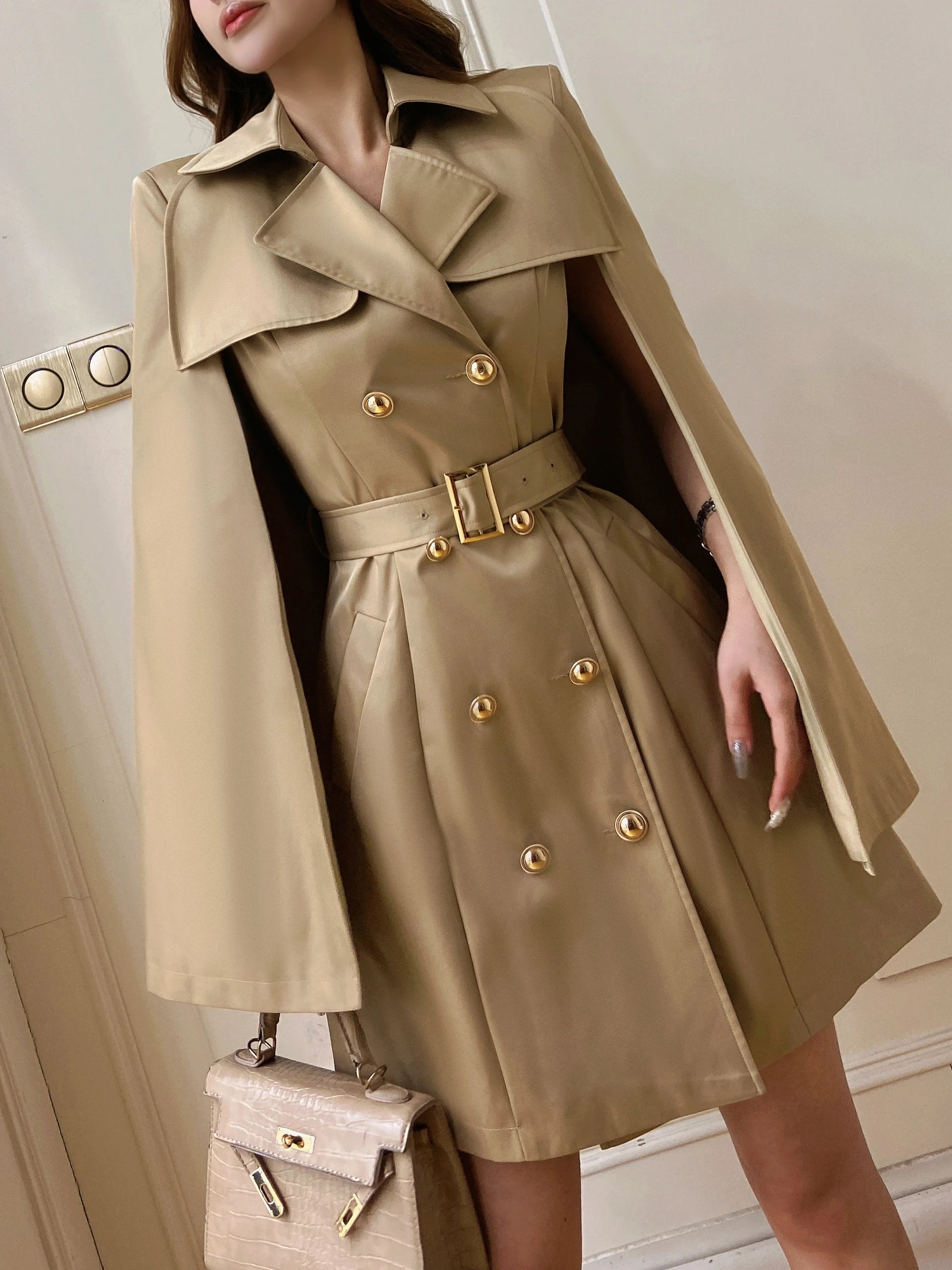 COAT STYLE - SY1884-jacket-onlinemarkat-S - US 4-Khaki-onlinemarkat