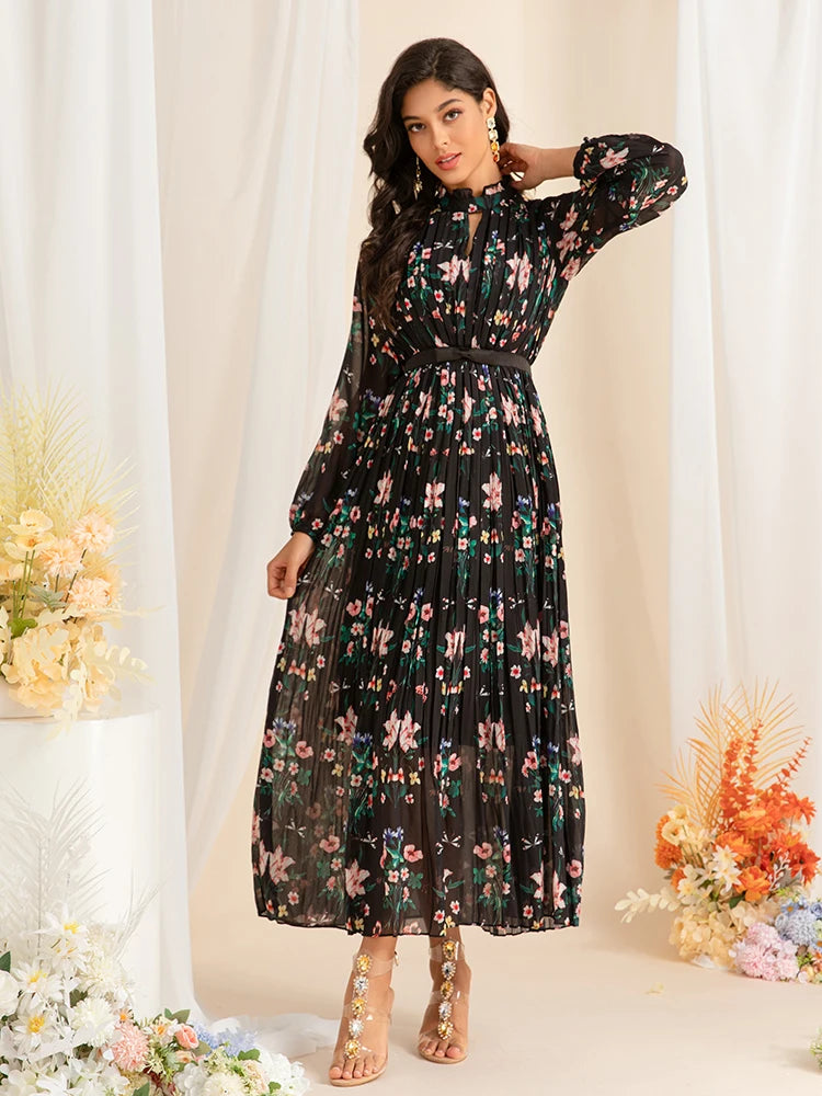 DRESS STYLE - SY1490-maxi dress-onlinemarkat-black-XS - US 2-onlinemarkat