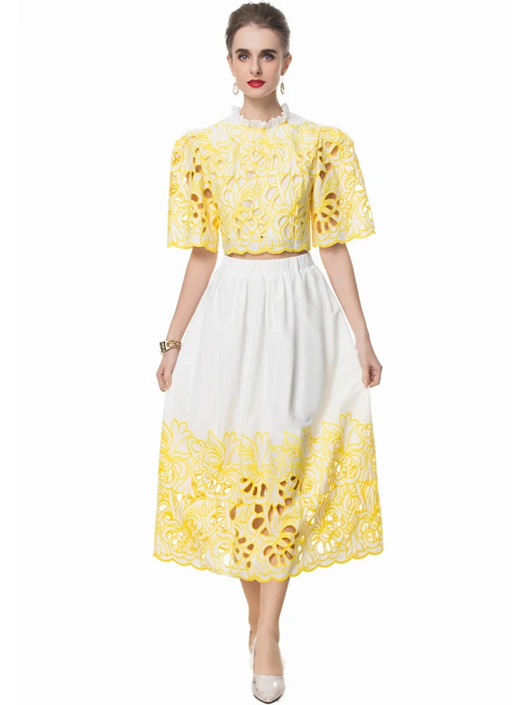 SUIT STYLE - SY1902-Suits and Sets-onlinemarkat-XS - US 2-Yellow-onlinemarkat