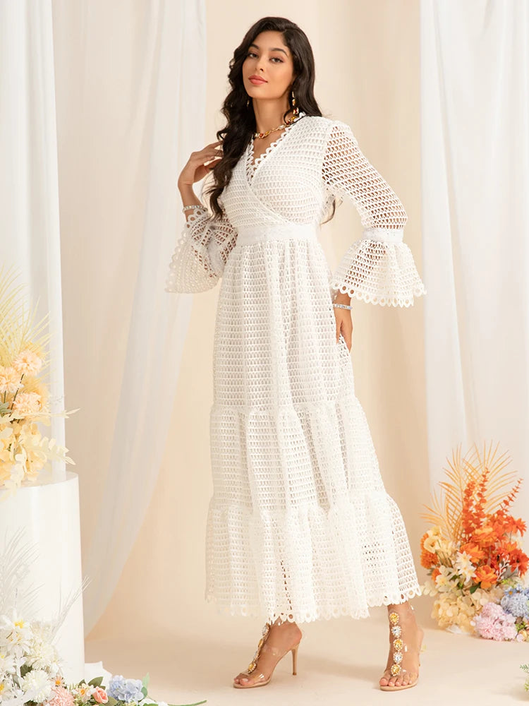 DRESS STYLE - SY1468-maxi dress-onlinemarkat-WHITE-XS - US 2-onlinemarkat