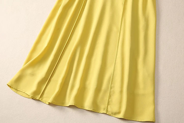 DRESS STYLE - SY1859-Midi Dress-onlinemarkat-XS - US 2-Yellow-onlinemarkat