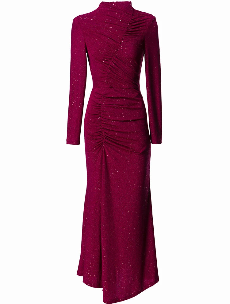 DRESS STYLE - SY1576-maxi dress-onlinemarkat-Fuchsia-XS - US 2-onlinemarkat