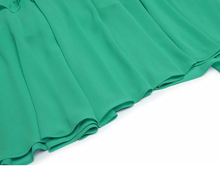 DRESS STYLE - SY1085-Midi Dress-onlinemarkat-Green-XS - US 2-onlinemarkat