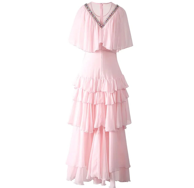 DRESS STYLE - SY1267-maxi dress-onlinemarkat-Pink-XS - US 2-onlinemarkat