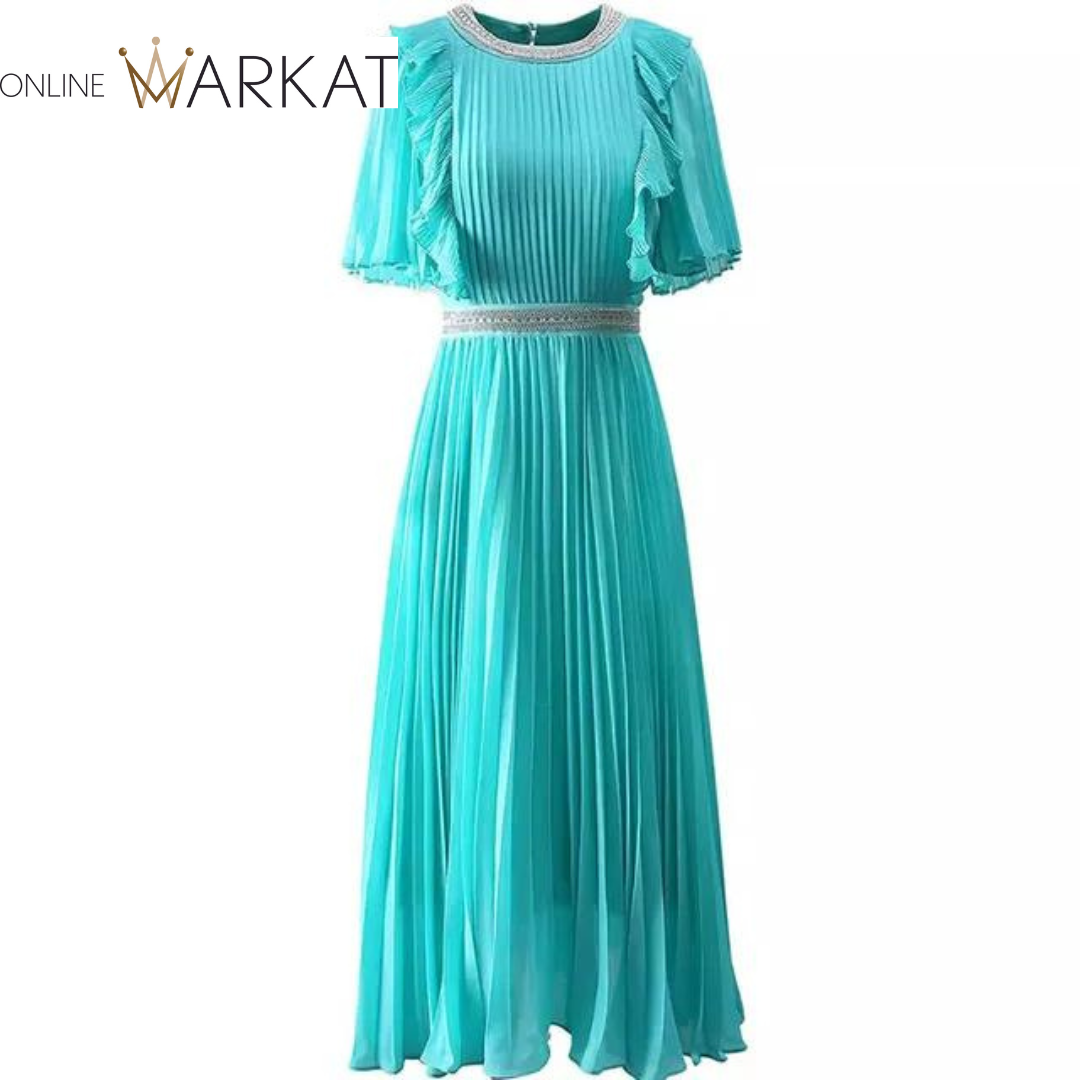 DRESS STYLE - SY1252-maxi dress-onlinemarkat-Sky Blue-M - US 6-onlinemarkat