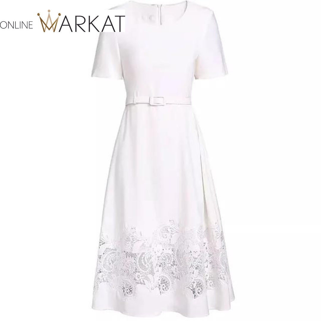 DRESS STYLE - SY1122-short dress-onlinemarkat-White-XS - US 2-onlinemarkat