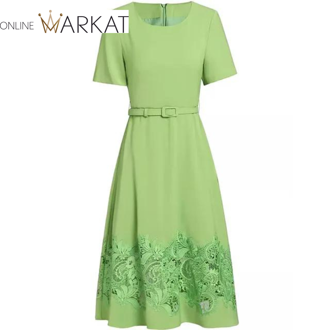 DRESS STYLE - SY1122-short dress-onlinemarkat-Green-XS - US 2-onlinemarkat