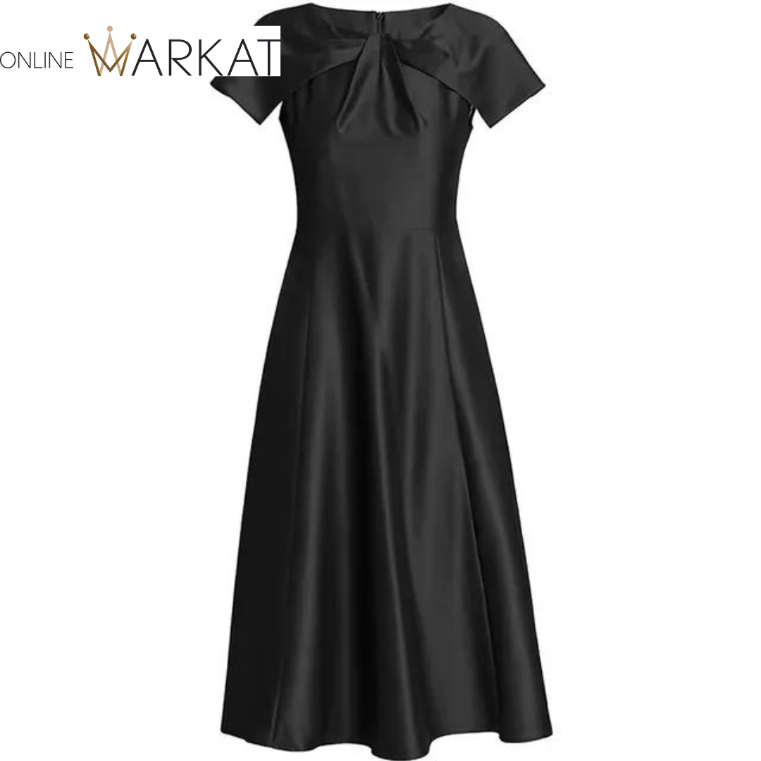 DRESS STYLE - SY1255-Midi Dress-onlinemarkat-black-M - US 6-onlinemarkat