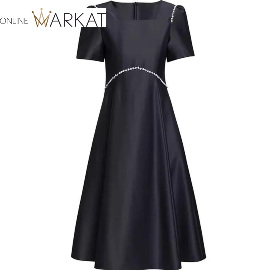 DRESS STYLE - SY1339-short dress-onlinemarkat-Black-XL - US 10-onlinemarkat