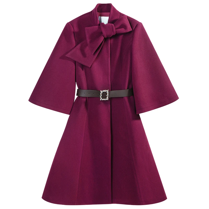 COAT STYLE - SY1887-jacket-onlinemarkat-XS - US 2-PURPLE-onlinemarkat